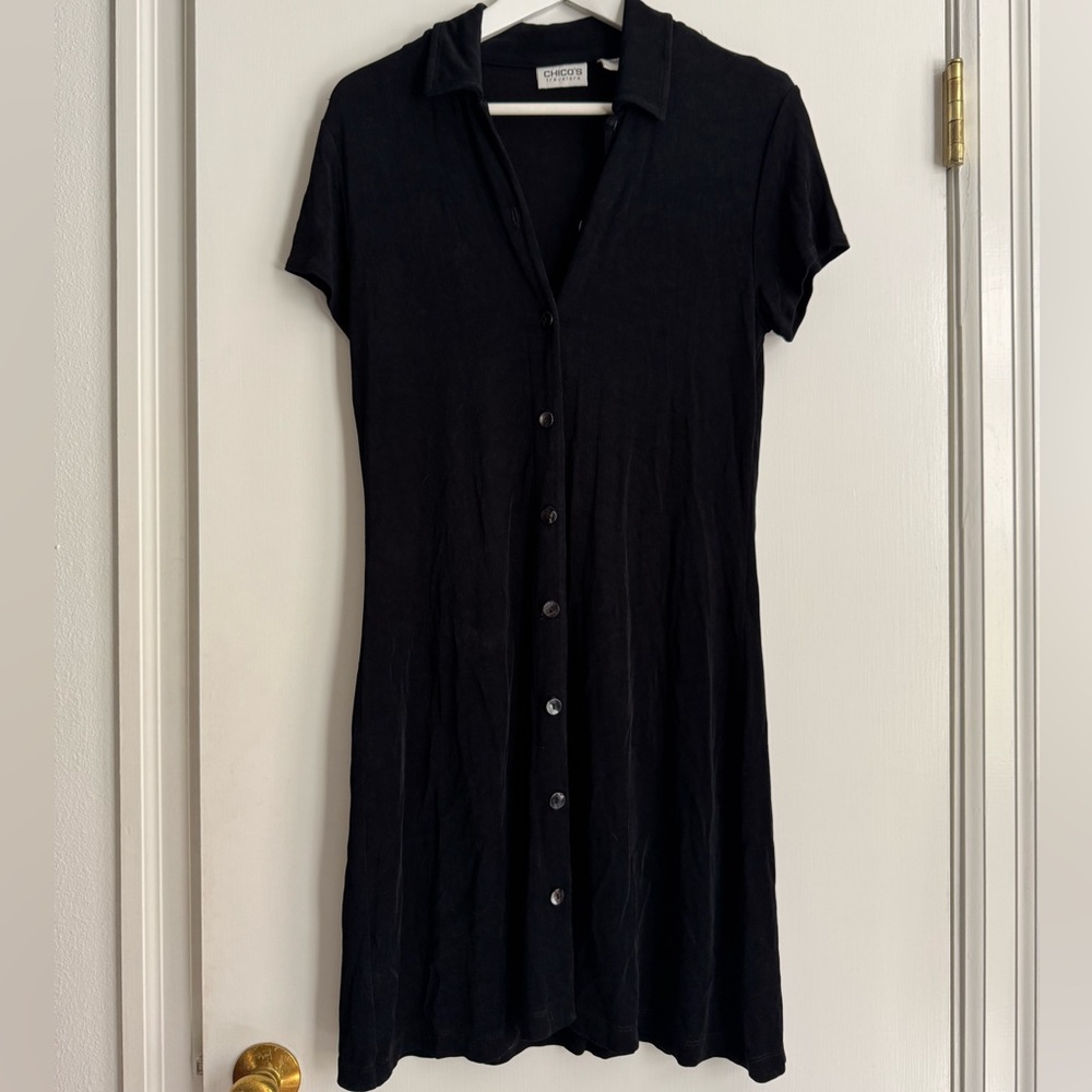 Vintage Chico's 90’s Black Button-Up Dress